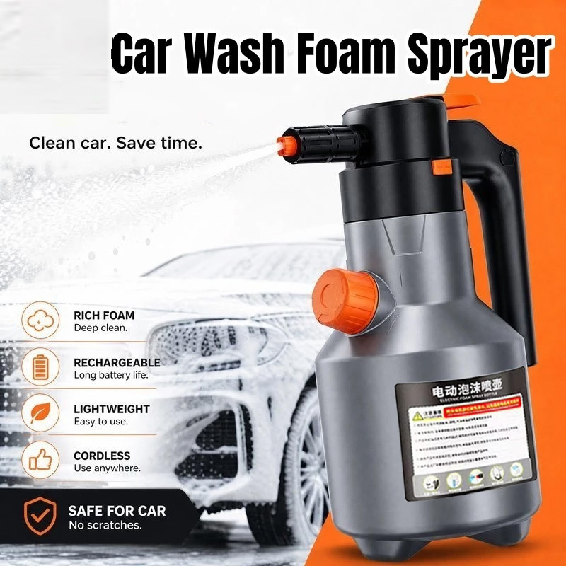 Pressure Washer Foam Gun - 電気自動車用フォームスプレーヤー 加圧式ソープスプレーヤー 高圧微細泡 自動泡洗浄機 外装洗車アクセサリー