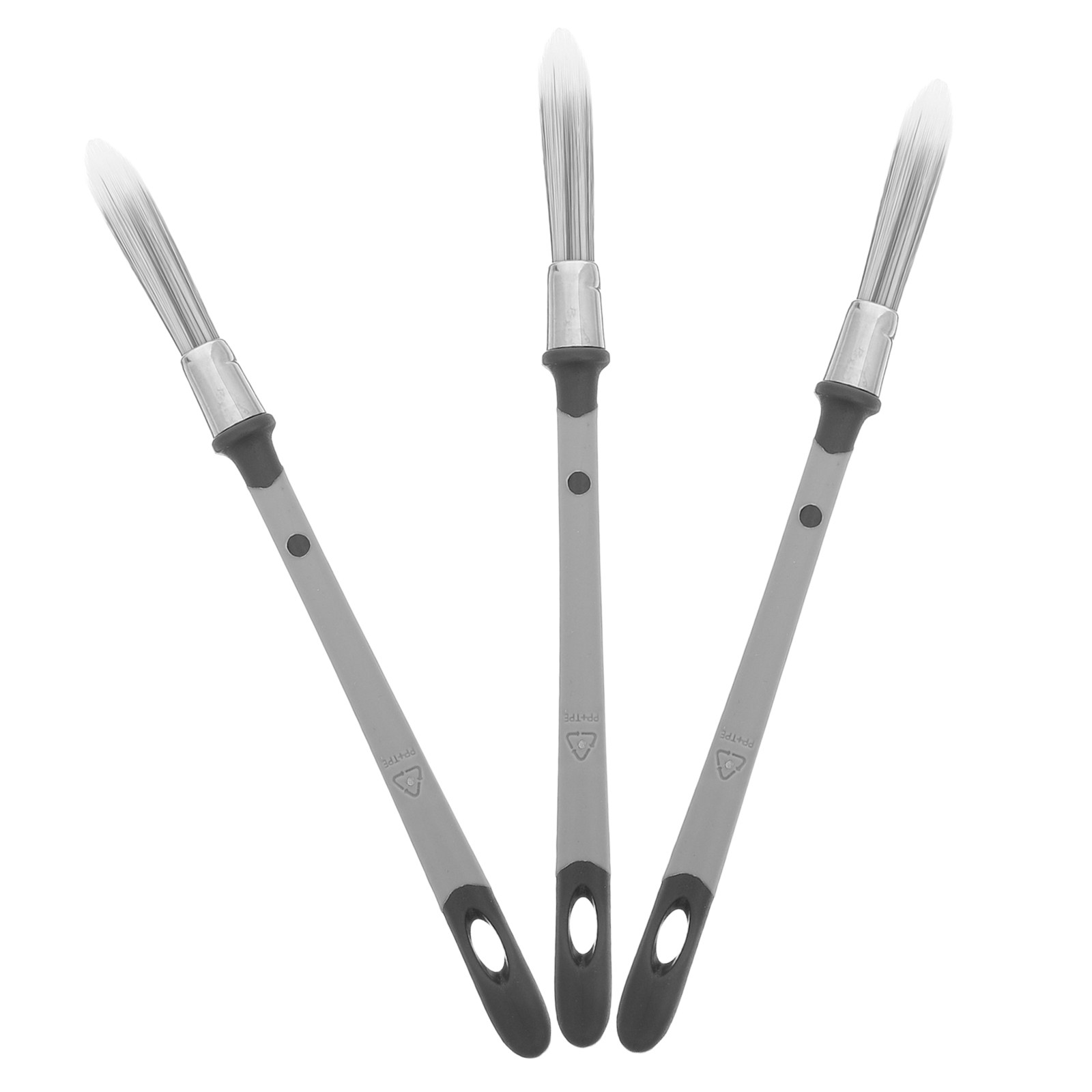 3本セットの精密ペイントブラシセット、尖った先端で巾木、ベー - Detailing Brush Set のレビューと価格