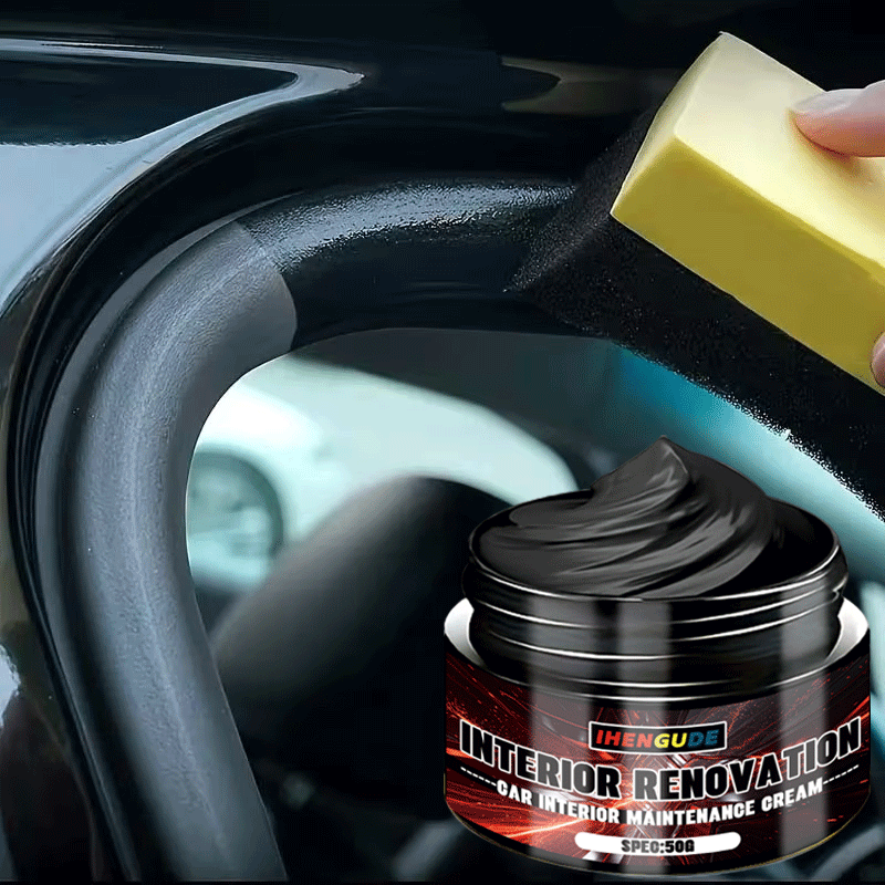 50g 車内メンテナンスクリーム 黒ずみ除去・光沢補修ペース - Trim Restorer Plastic のレビューと価格